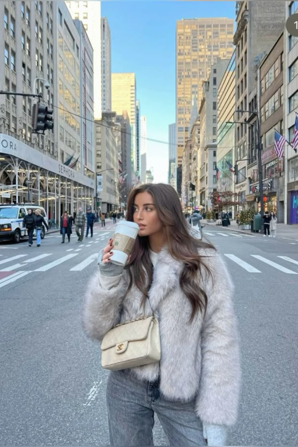 NOIRÉ Faux Fur Jacket