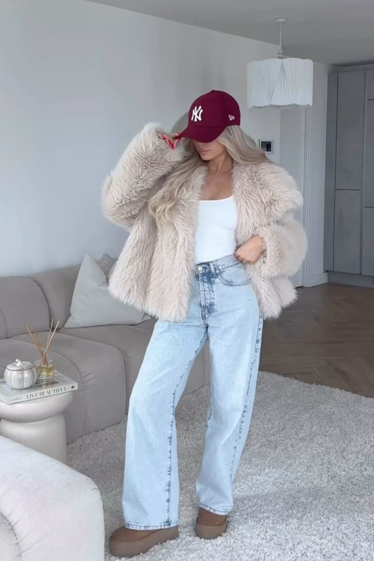 NOIRÉ Faux Fur Jacket