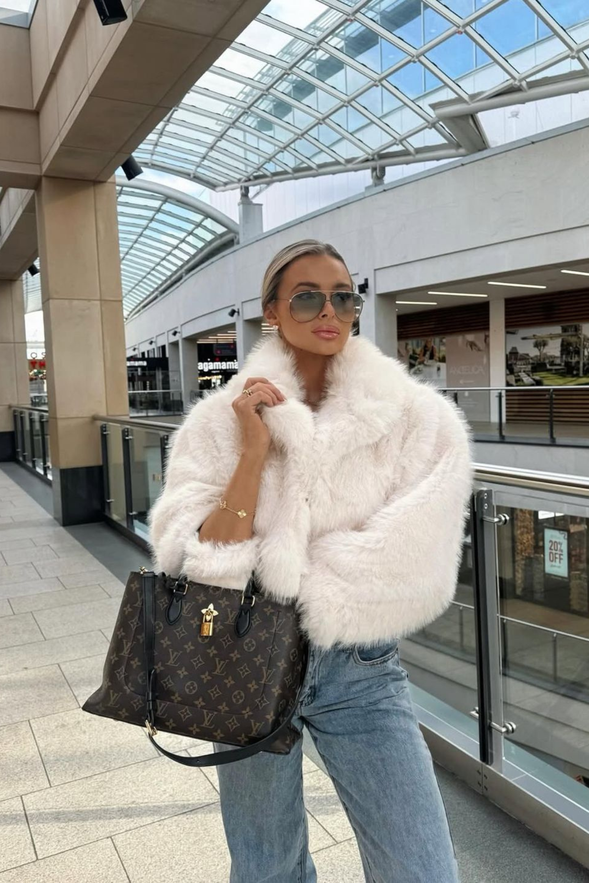 NOIRÉ Faux Fur Jacket