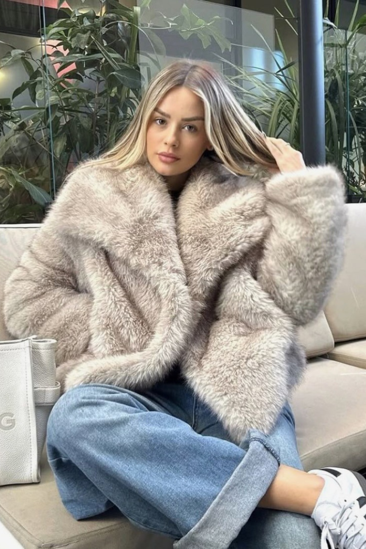 NOIRÉ Faux Fur Jacket