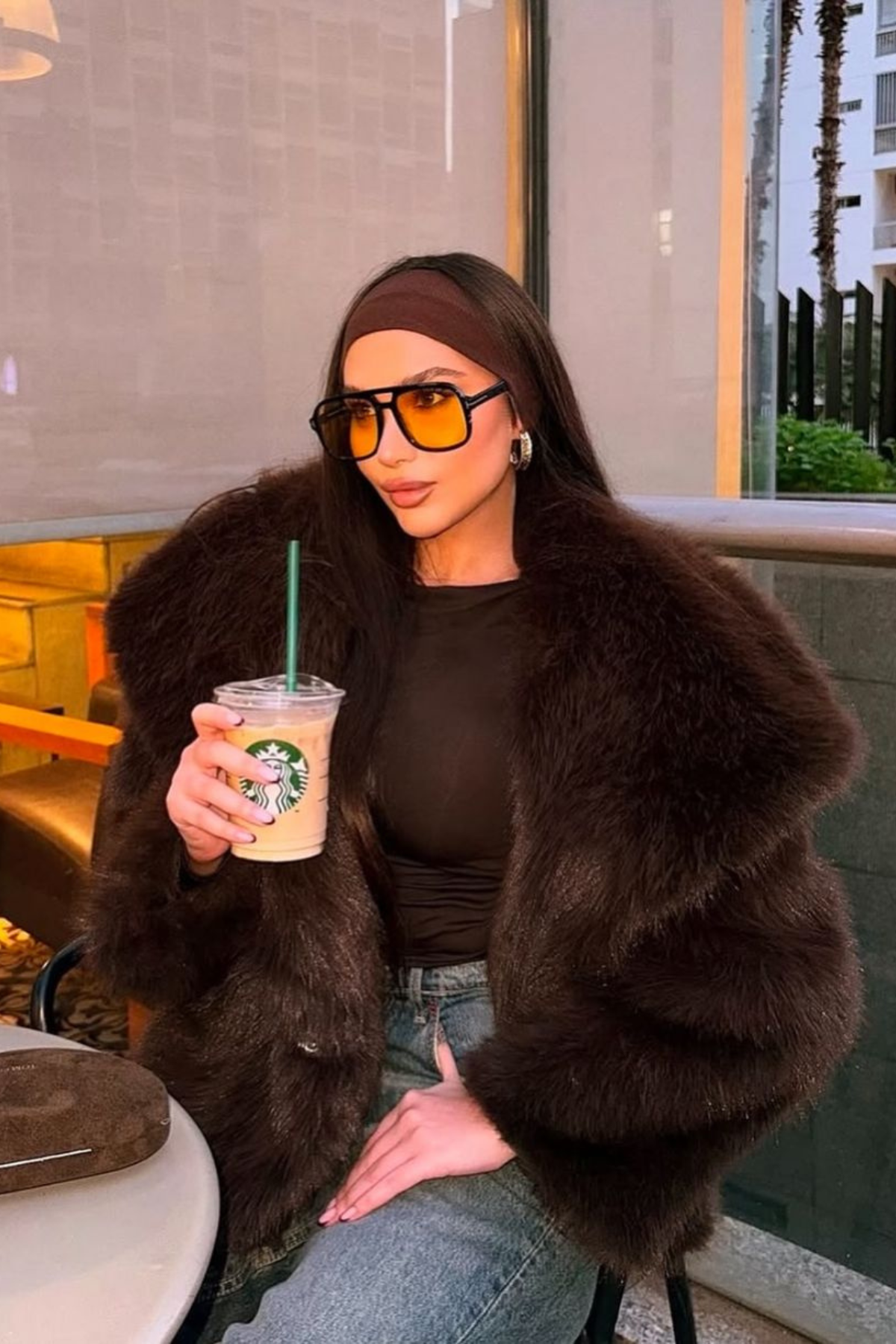 NOIRÉ Faux Fur Jacket