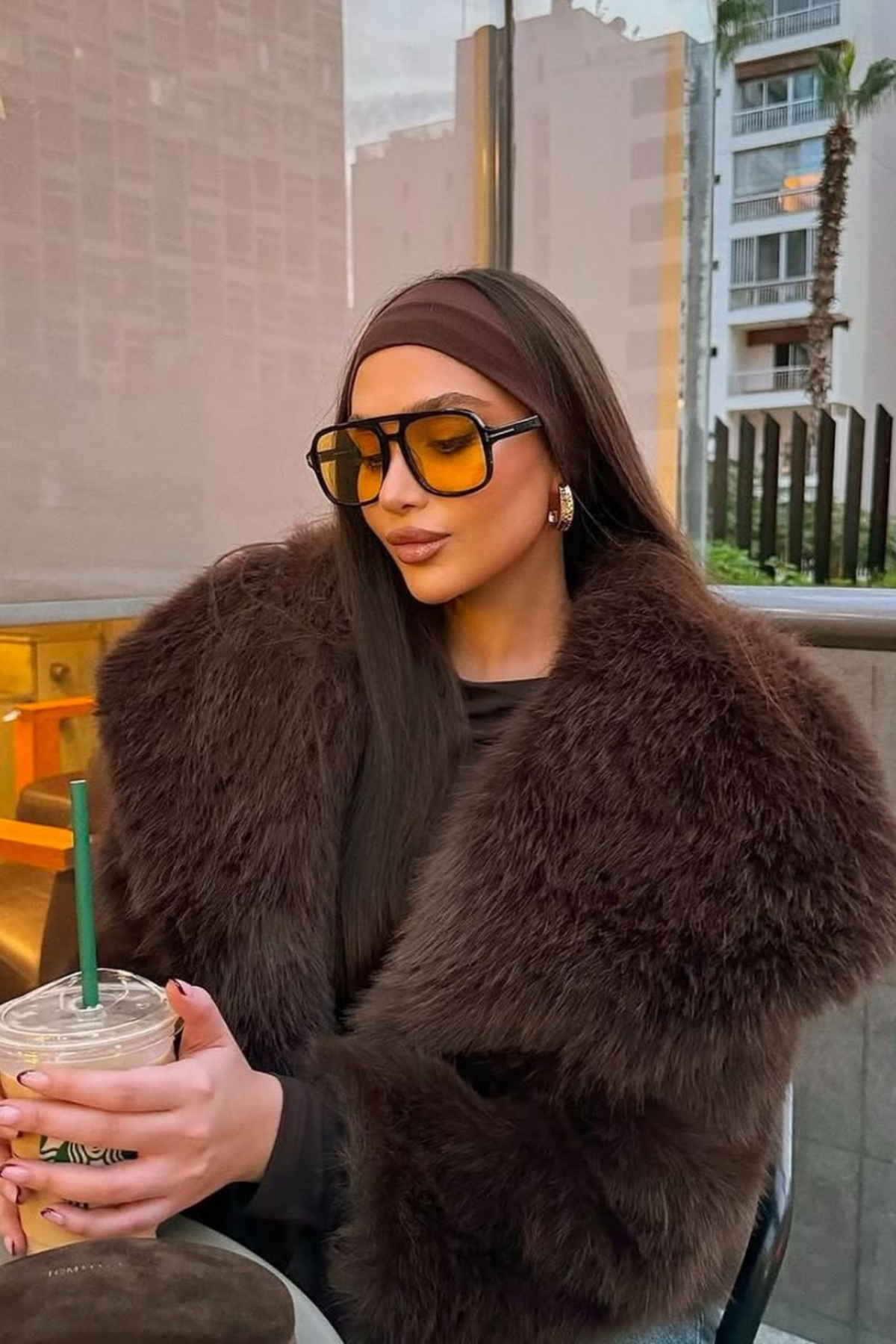 NOIRÉ Faux Fur Jacket