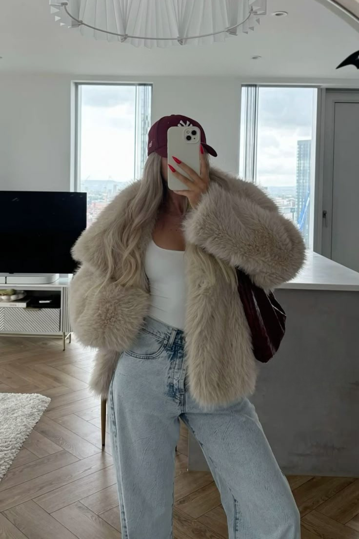 NOIRÉ Faux Fur Jacket