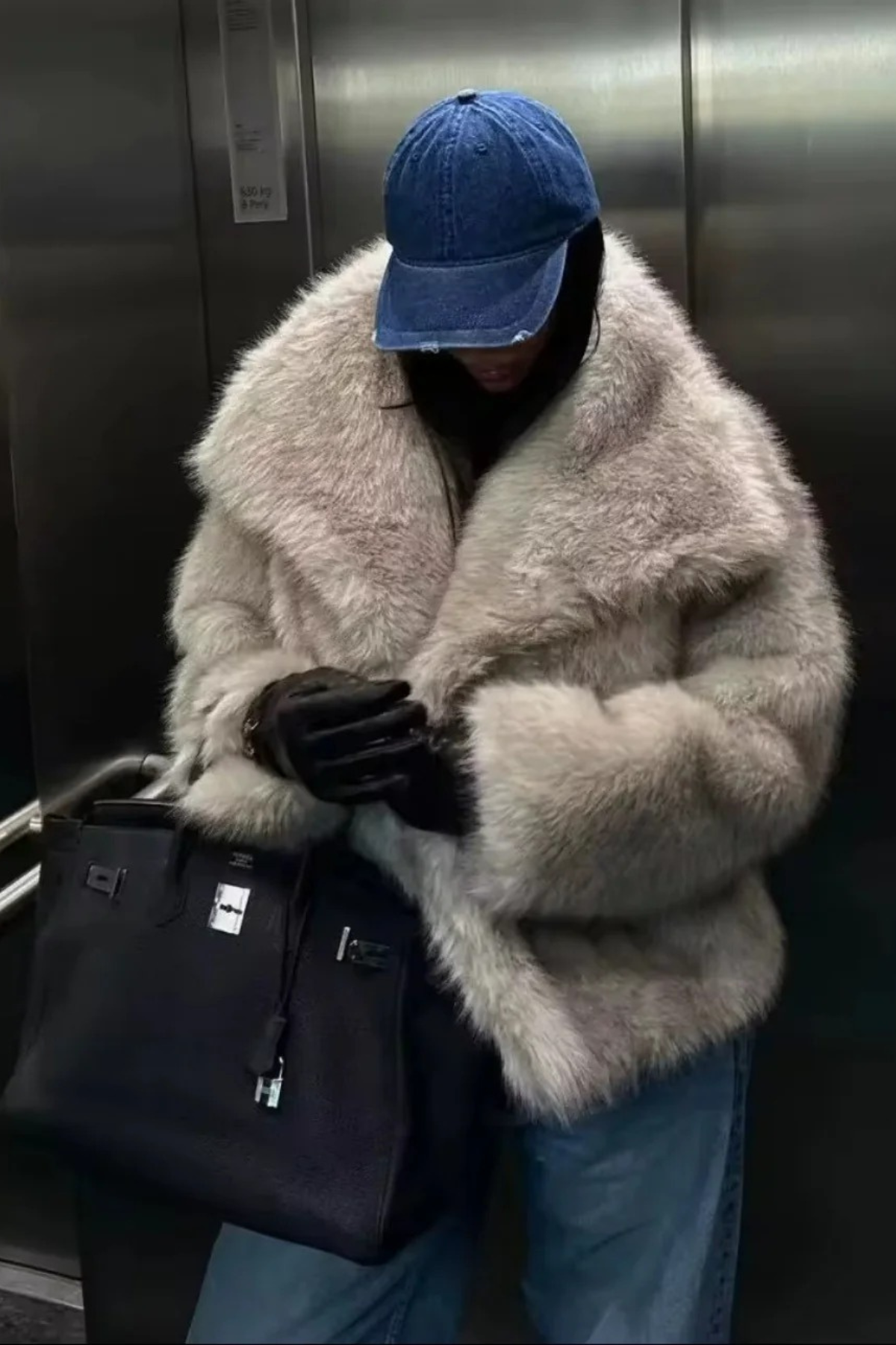 NOIRÉ Faux Fur Jacket