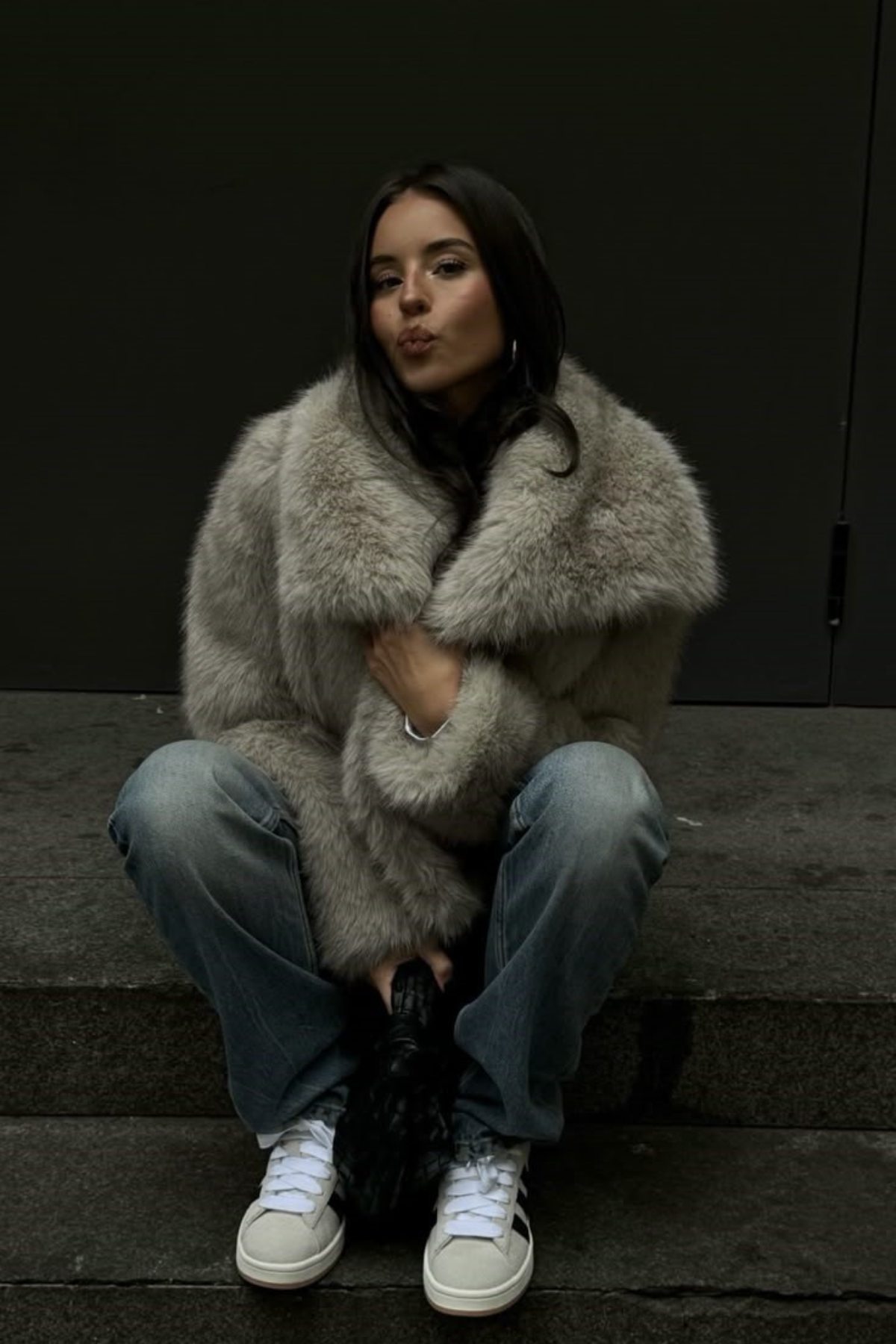 NOIRÉ Faux Fur Jacket