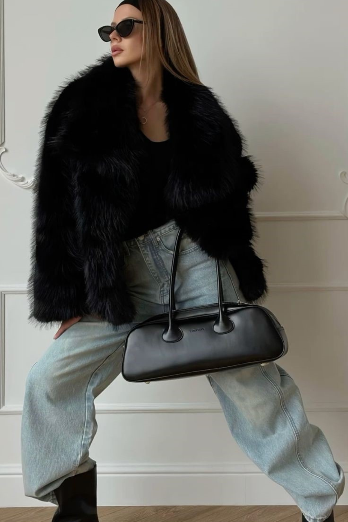 NOIRÉ Faux Fur Jacket