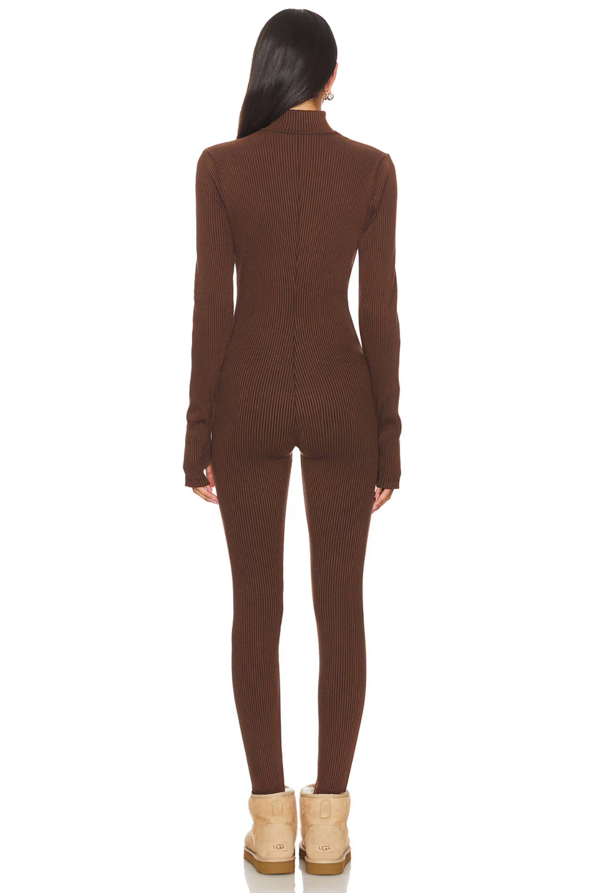 Mia Zip Ribbed Jumpsuit