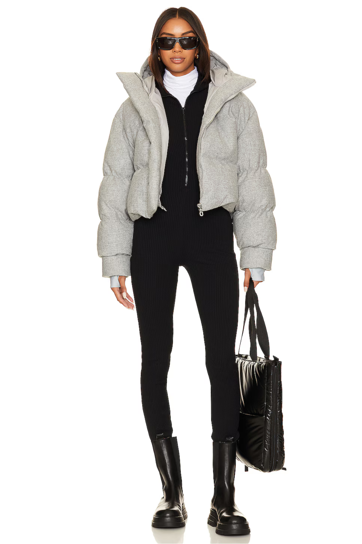 Mia Zip Ribbed Jumpsuit