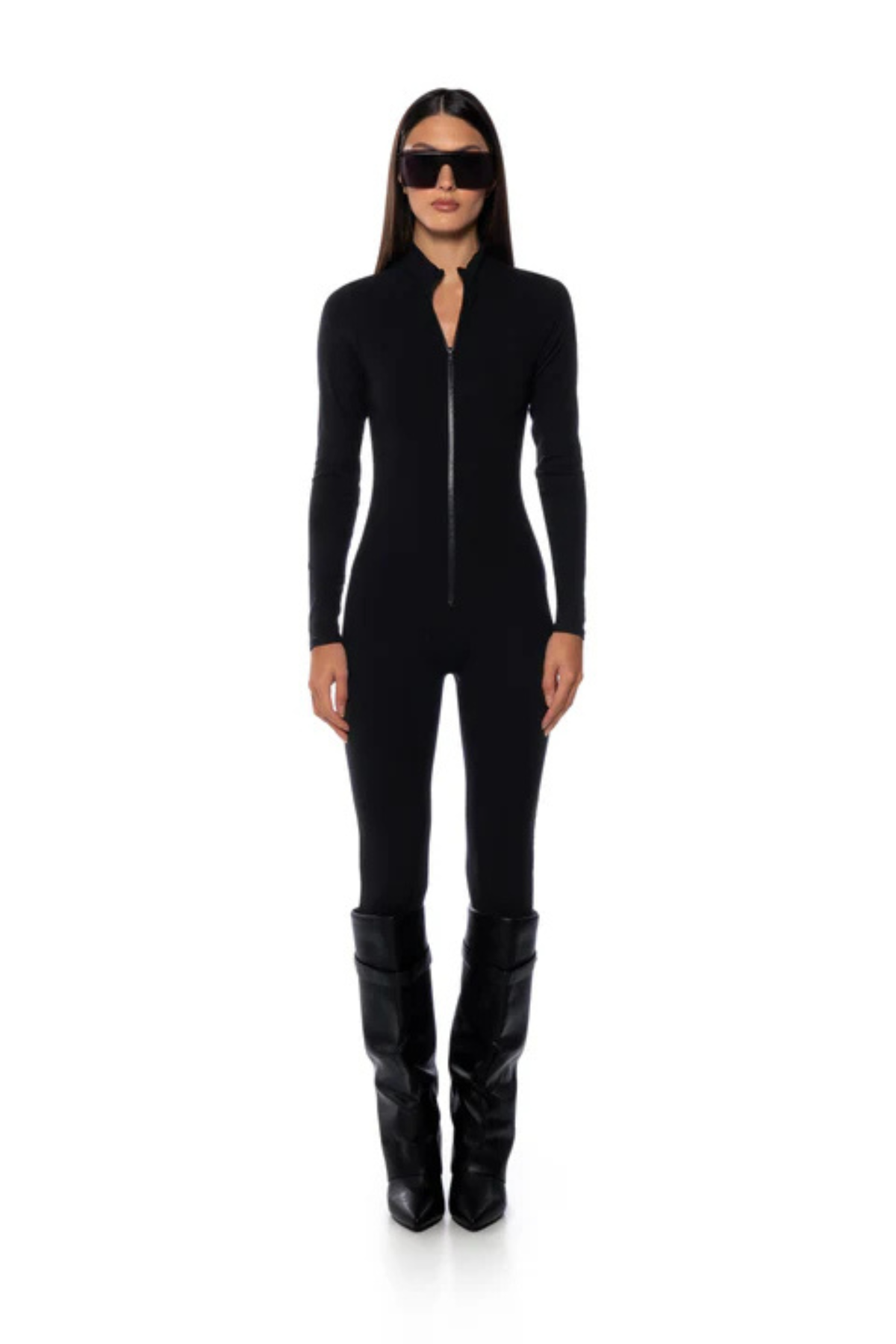 Mia Zip Ribbed Jumpsuit