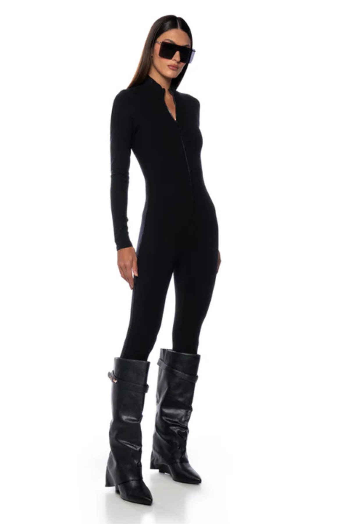 Mia Zip Ribbed Jumpsuit