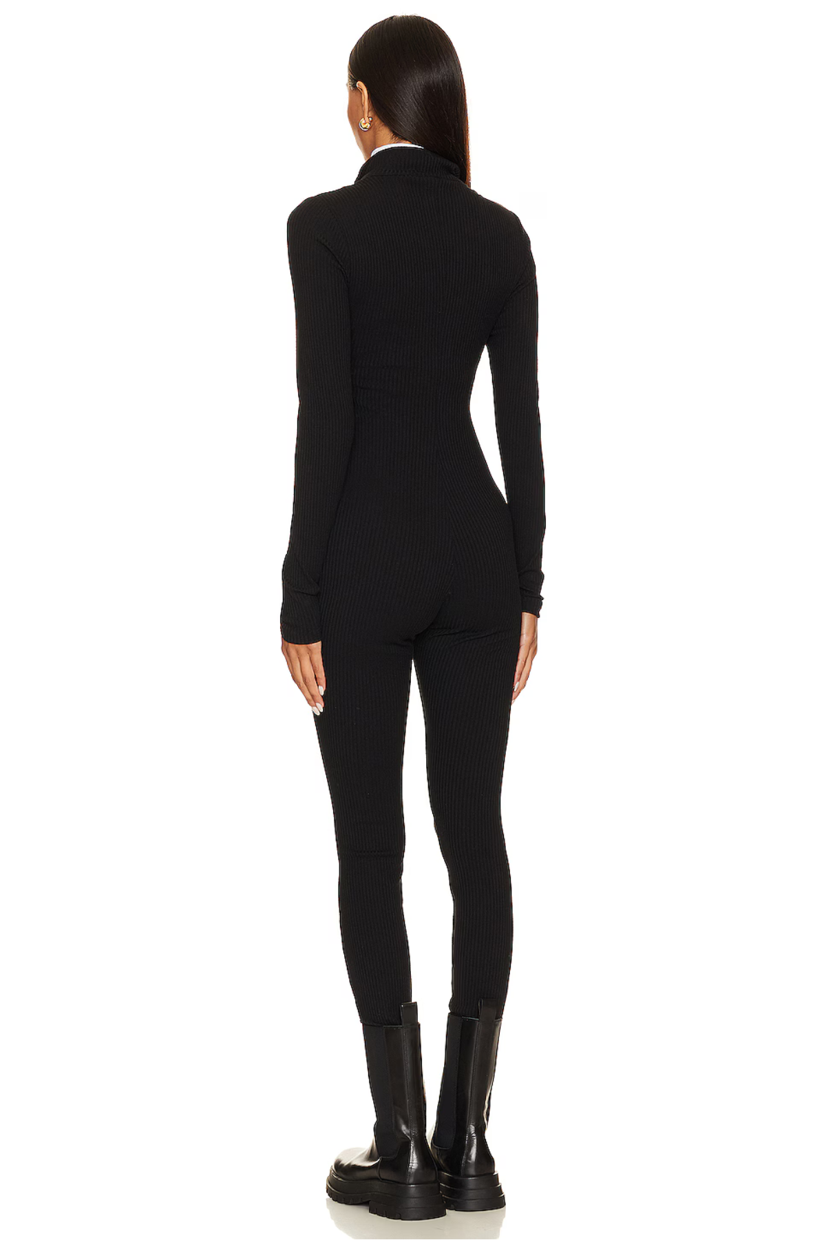 Mia Zip Ribbed Jumpsuit