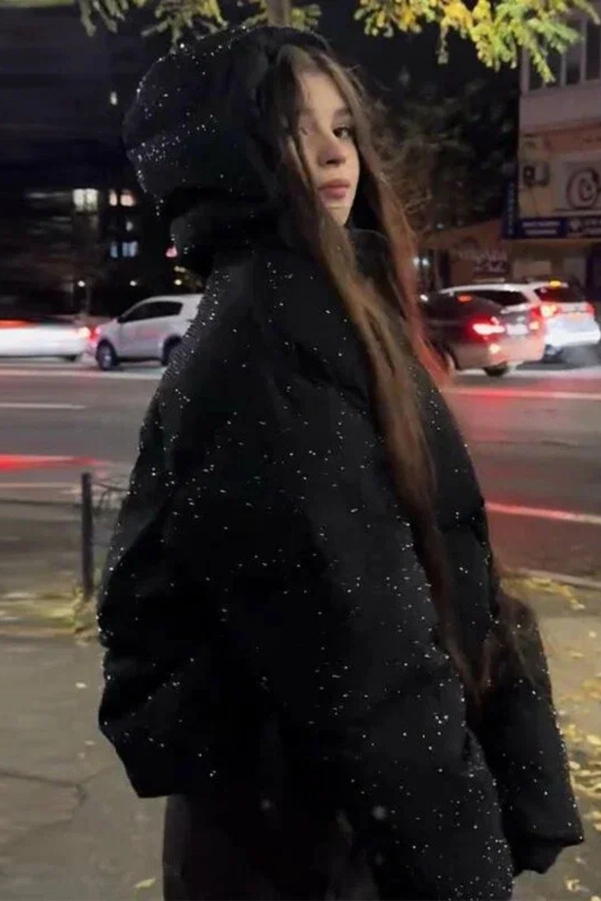 Starlight Rhinestone Puffer Coat