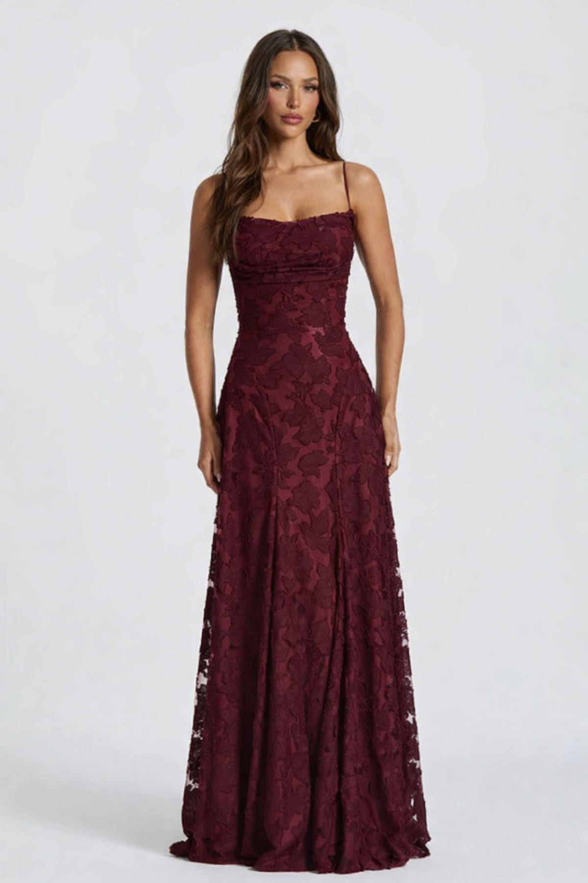 Selene Maxi Dress – Cherry Noir
