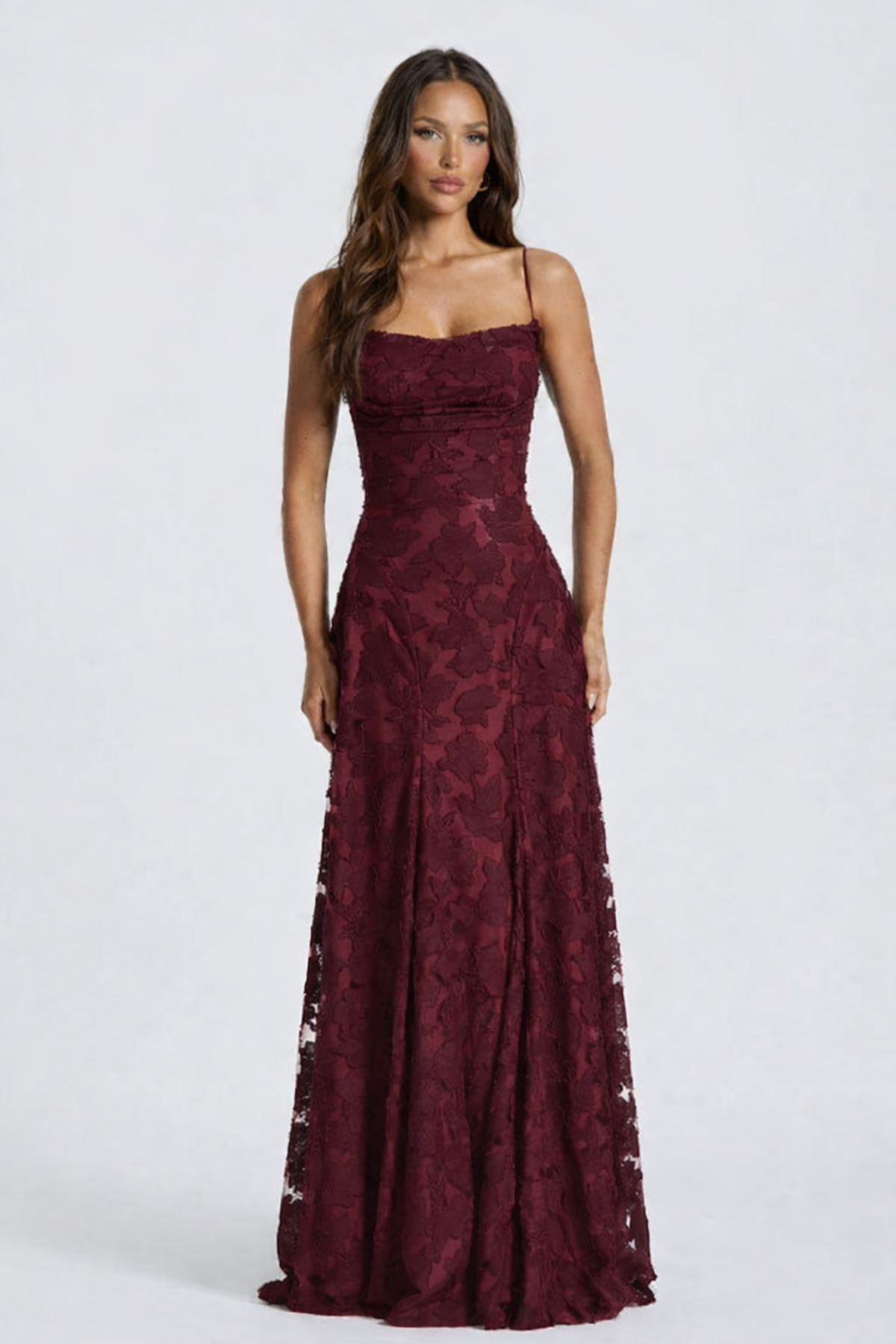 Selene Maxi Dress – Cherry Noir