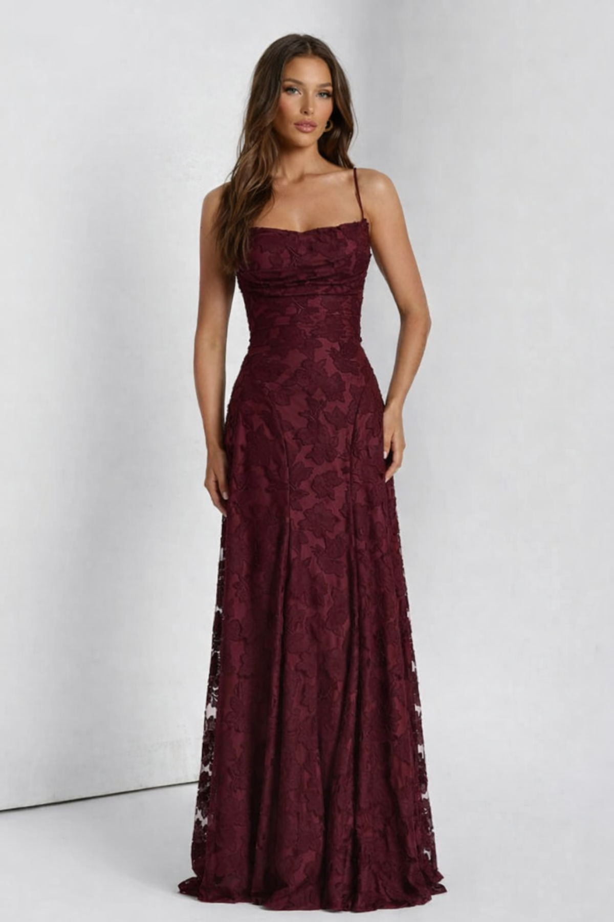 Selene Maxi Dress – Cherry Noir