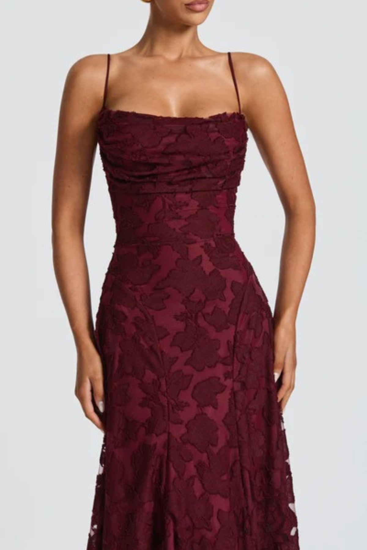 Selene Maxi Dress – Cherry Noir