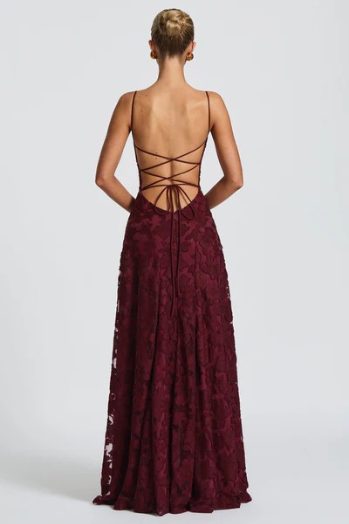 Selene Maxi Dress – Cherry Noir