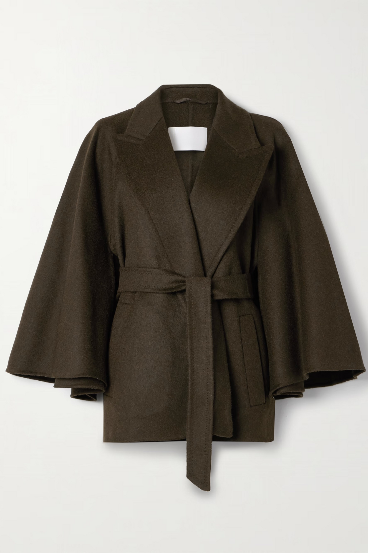 VÉRA Cape Belted Wool Coat