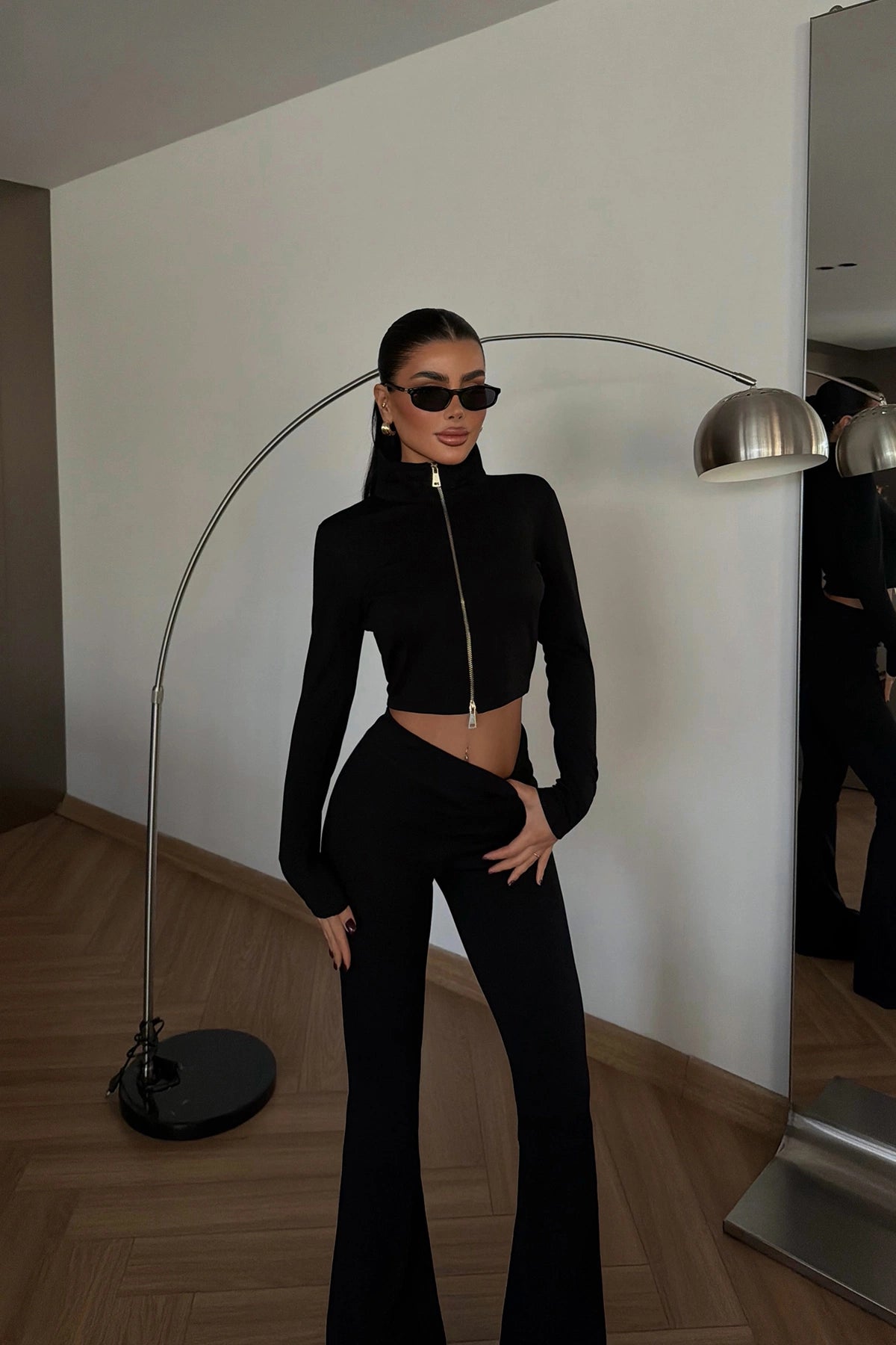 Rylee Zip Sculpt Set - Black