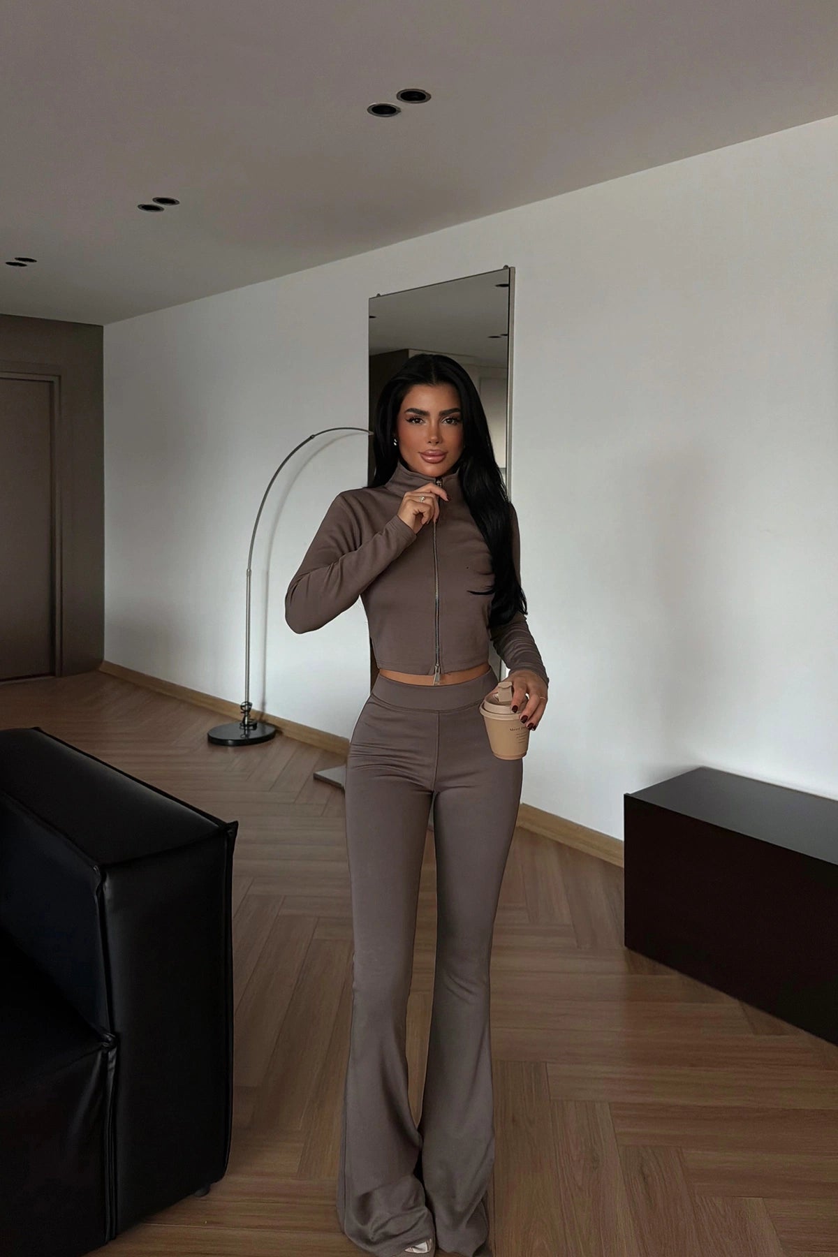 Rylee Zip Sculpt Set - Mocha